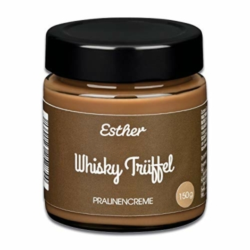 esther-pralinencreme-whisky-pralinen-150g-suesse-trueffel-creme-mit-alkohol-genuss-fuer-whisky-liebhaber-als-brotaufstrich-naschen-oder-als-geschenkidee-fuer-maenner-papa-opa-und-freunde-1